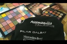 video de maquillaje en la fashionweek 2021 de la diseñadora pilar dalbat